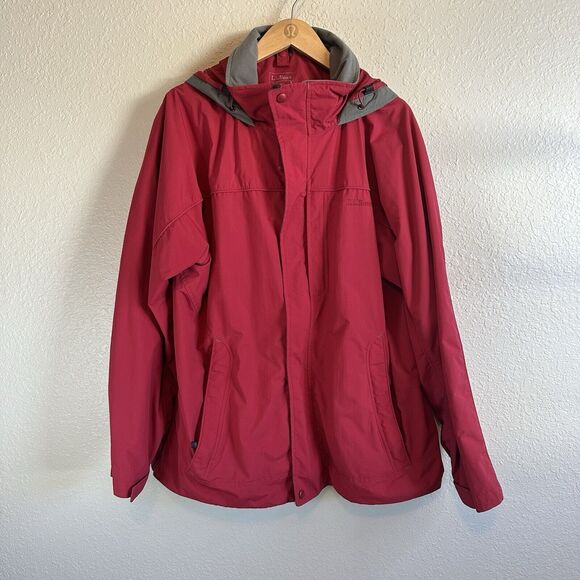 LL Bean‎ Ski Snowboarding Winter Jacket RN71341 VN03161 Size L Red Outdoor - Picture 1 of 9